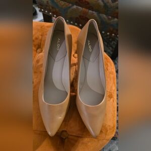 Aldo Women’s Tan Pointed-Toe Flex Stiletto New